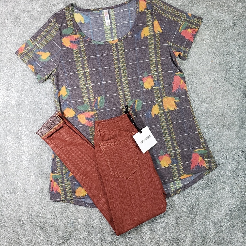 Boulevard Pants Brick Red By Agnes & Dora